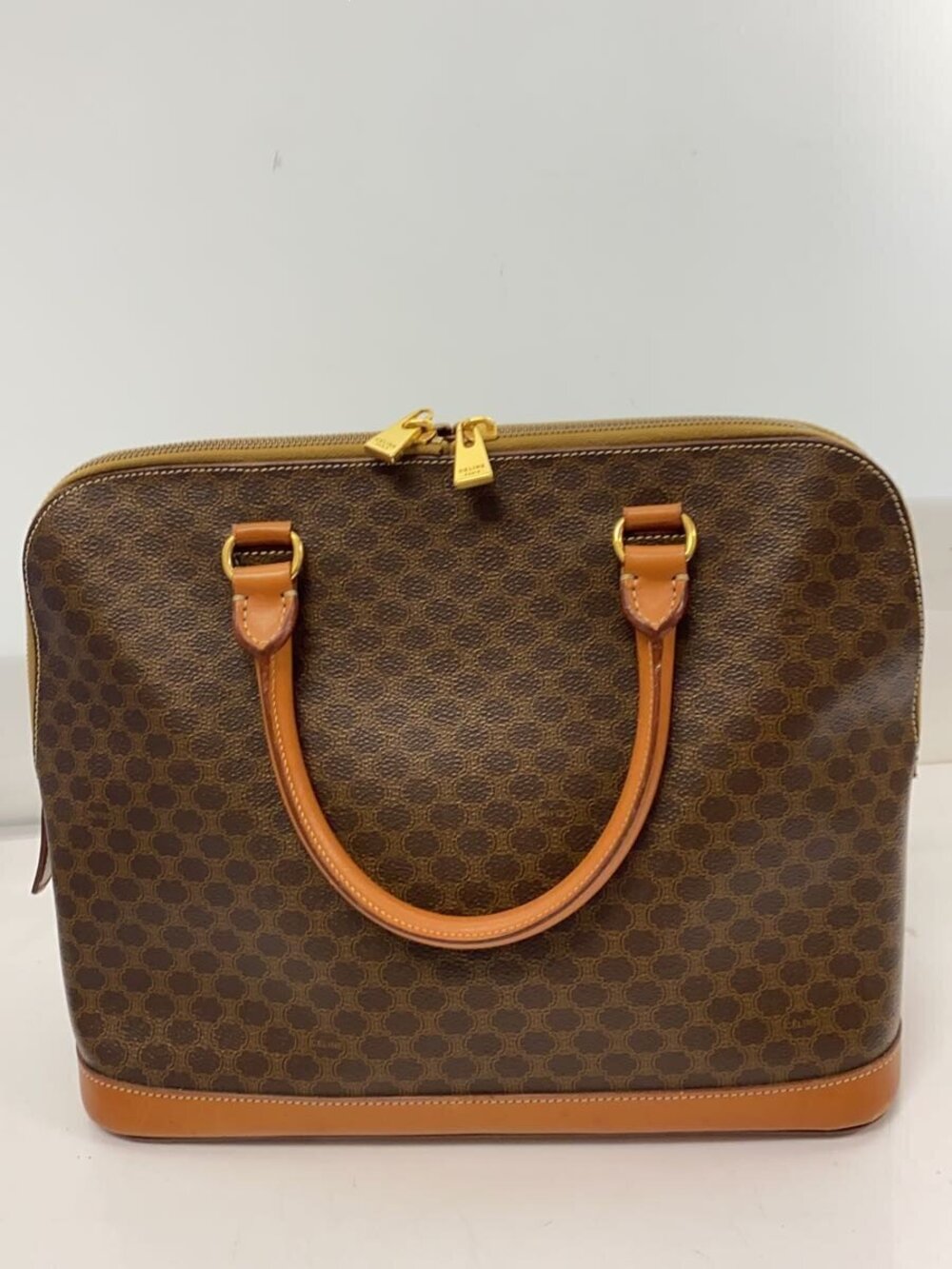 Celine Shoulder Macadam Bag Brown All over